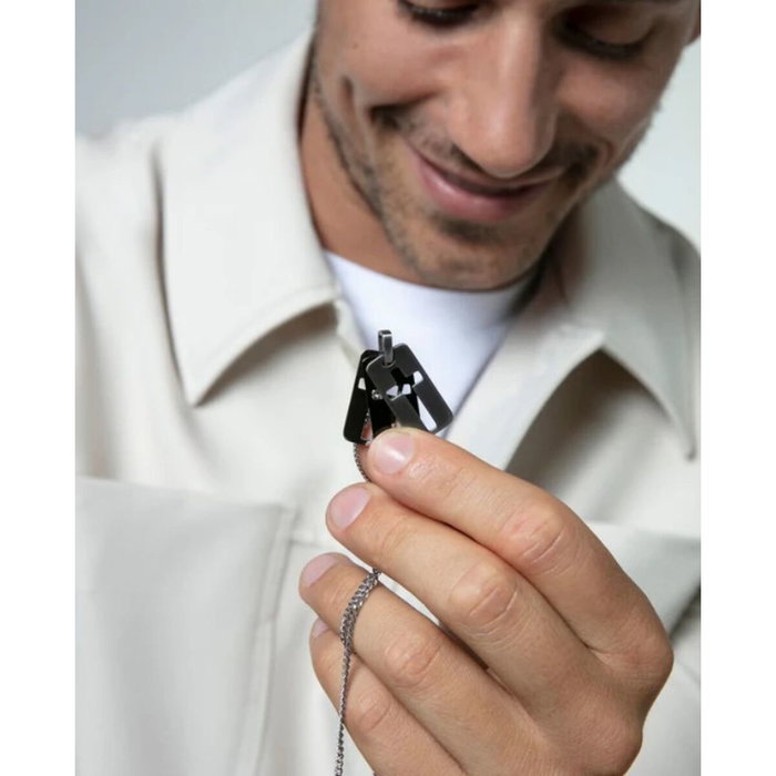 Pendentif Homme Viceroy 75377C01019 Argenté Noir Pendentif Homme Viceroy 75377C01019 Argenté Noir