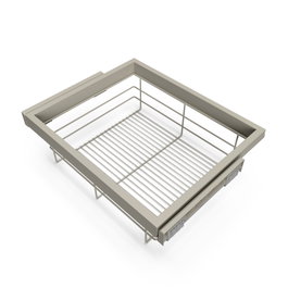 Emuca Kit de panier et cadre coulissant avec fermeture souple, Module 600mm, Gris pierre