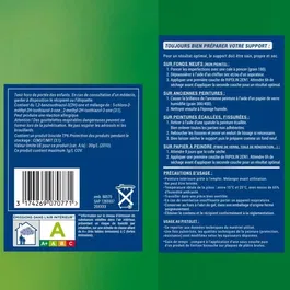 Ripolin Peinture 2 en 1 Murs et Plafonds avec Sous-couche Intégrée, Finition Satin, Blanc, 2,5 Litres