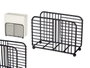 Kinvara Serviette de table métal noir 15x11x6 cm Simple (Set de 6)