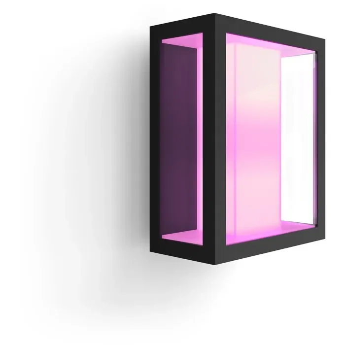 Philips Hue APPL2500A Impress - Applique murale LED connectée avec éclairage blanc et couleur, noire, étanche IP44 Philips Hue APPL2500A Impress - Applique murale LED connectée avec éclairage blanc et couleur, noire, étanche IP44