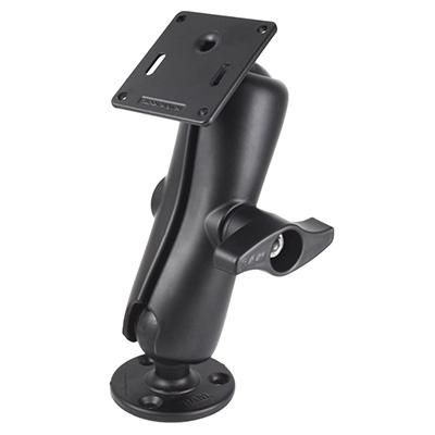 RAM Mounts RAM-D-101U-MI1-2461 - Support double rotule à système de rotules en caoutchouc avec plateau VESA 75x75mm et contre-écrou pour montage universel RAM Mounts RAM-D-101U-MI1-2461 - Support double rotule à système de rotules en caoutchouc avec plateau VESA 75x75mm et contre-écrou pour montage universel