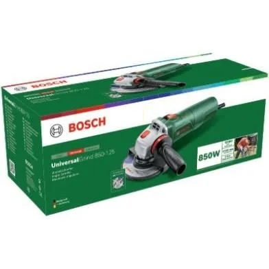 Bosch UniversalGrind 850-125 - Meuleuse filaire 850 W avec disque diamètre 125 mm - Vitesse de rotation 12000 tr/min Bosch UniversalGrind 850-125 - Meuleuse filaire 850 W avec disque diamètre 125 mm - Vitesse de rotation 12000 tr/min