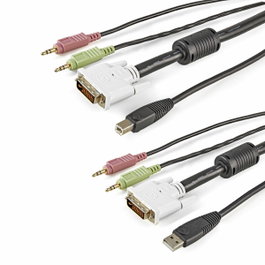 Startech Câble KVM 4 en 1 USB et DVI-I 1,8 m