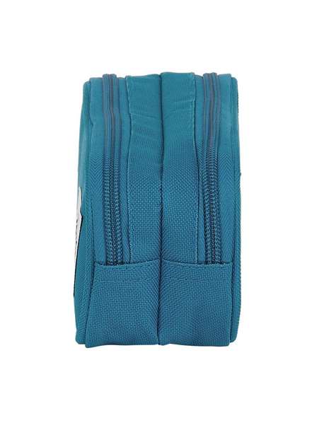 Safta Portatodo Double Egeo Blackfit8 - Porte-tout pour 3 ans en polyester 600D, couleur bleue