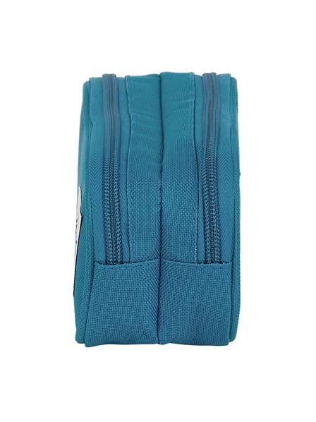 Safta Portatodo Double Egeo Blackfit8 - Porte-tout pour 3 ans en polyester 600D, couleur bleue