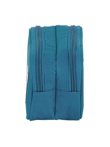 Safta Portatodo Double Egeo Blackfit8 - Porte-tout pour 3 ans en polyester 600D, couleur bleue