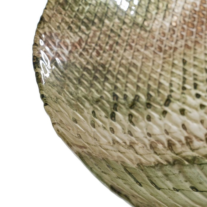 Centre de Table Olive verre 40 x 40 cm 40 x 40 x 5 cm