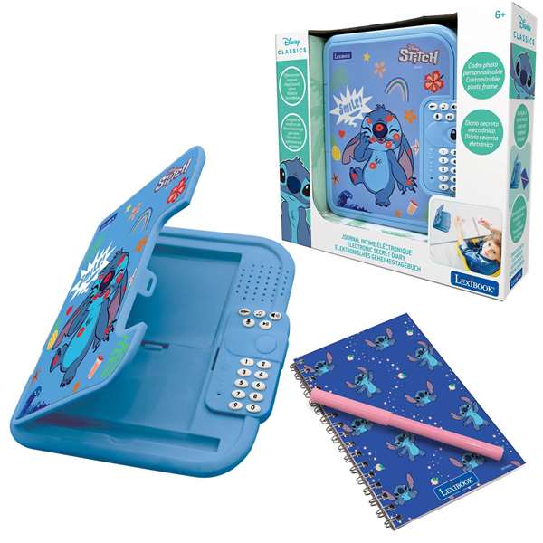 Lexibook Disney Stitch Journal Intime Électronique avec Code Secret Lexibook Disney Stitch Journal Intime Électronique avec Code Secret