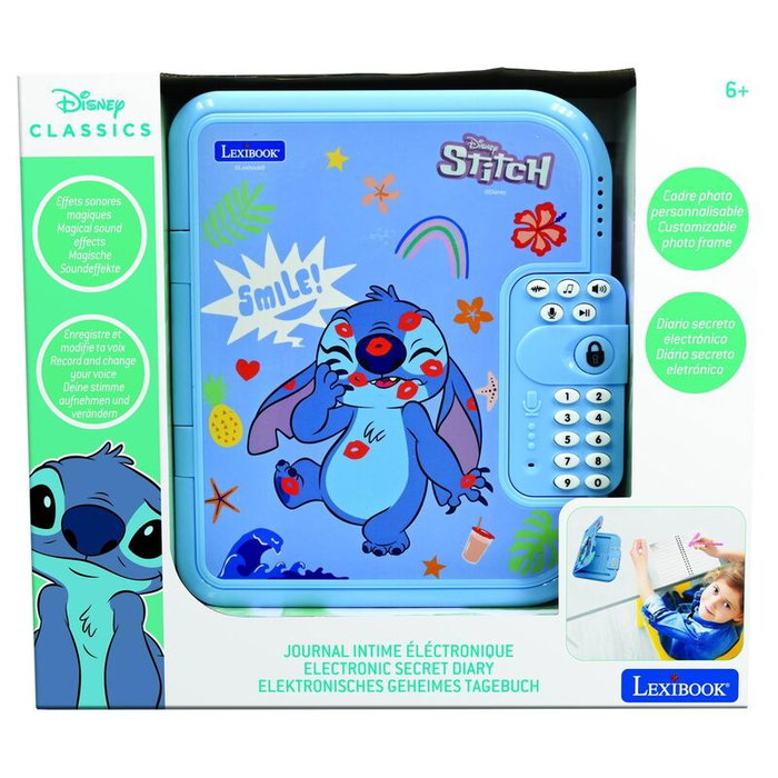 Lexibook Disney Stitch Journal Intime Électronique avec Code Secret Lexibook Disney Stitch Journal Intime Électronique avec Code Secret