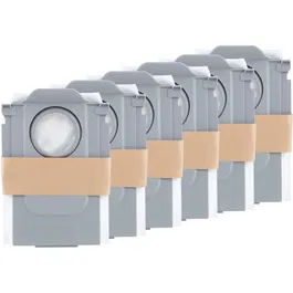 Roborock - Lot de 6 sacs à poussière pour robots aspirateurs (QREVO, SAROS) - Remplacement hygiénique, fermeture automatique, grande capacité