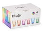 VIVALTO Verre 360 ml 6 Couleurs Assorties Lavable Lave-vaisselle 8.5x12 cm (Set de 24)