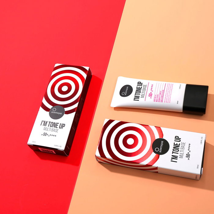 Suntique I'M TONE UP multi base SPF50+ 50 ml crème solaire illuminatrice et unificatrice Suntique I'M TONE UP multi base SPF50+ 50 ml crème solaire illuminatrice et unificatrice