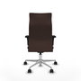 Piqueras Y Crespo Fauteuil Albacete Marron Foncé avec Mécanisme Synchrone et Base Aluminium