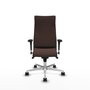 Piqueras Y Crespo Fauteuil Albacete Marron Foncé avec Mécanisme Synchrone et Base Aluminium