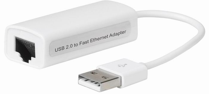 MicroConnect USB 2.0 vers Ethernet, blanc, USBETHW MicroConnect USB 2.0 vers Ethernet, blanc, USBETHW