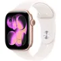 Apple Watch Series 11 GPS 46mm Boîtier Aluminium Or Rose - Bracelet Sport Light Blush Taille M/L