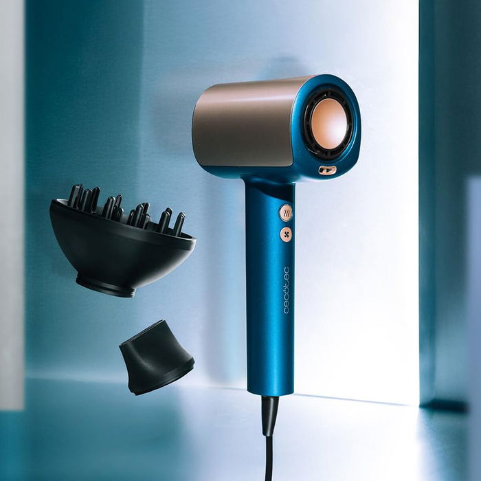 Sèche-cheveux Cecotec DryGlam Nano Plasma Blue 1600W Ioniseur Silencieux Bleu