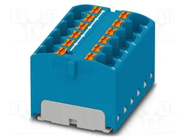 PHOENIX CONTACT PTFIX 12X4 BU Connecteur pour rail 32A 450V Bleu