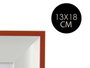 GIFTDECOR Porte-photos 13x18 cm Blanc et Rouge avec Cadre en Plastique et Verre 21x26x2 cm (Set de 24)