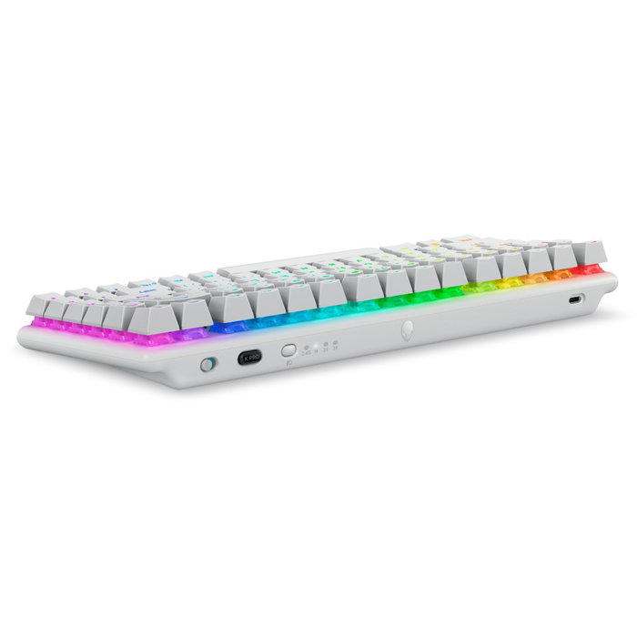 Dell Alienware Pro Wireless Gaming Keyboard Clavier Gaming Mécanique 75% QWERTY US Bluetooth/RF/USB-C Lunar Light Blanc Dell Alienware Pro Wireless Gaming Keyboard Clavier Gaming Mécanique 75% QWERTY US Bluetooth/RF/USB-C Lunar Light Blanc