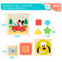 WOOMAX Jeu d'éveil Tour de cubes en bois Disney pour enfant à partir de 12 mois - 8 pièces - Taille de la boîte 23.5x13x13cm