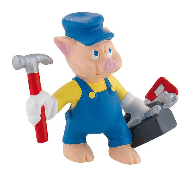 BULLYLAND Figurine Cochon avec outils
