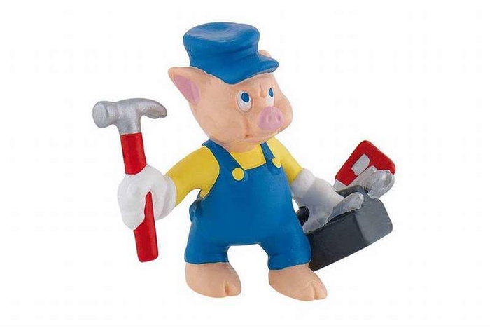 BULLYLAND Figurine Cochon avec outils