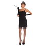Liragram - Déguisement Adulte Robe Flapper Noire - Taille 16-18