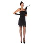 Liragram - Déguisement Adulte Robe Flapper Noire - Taille 16-18