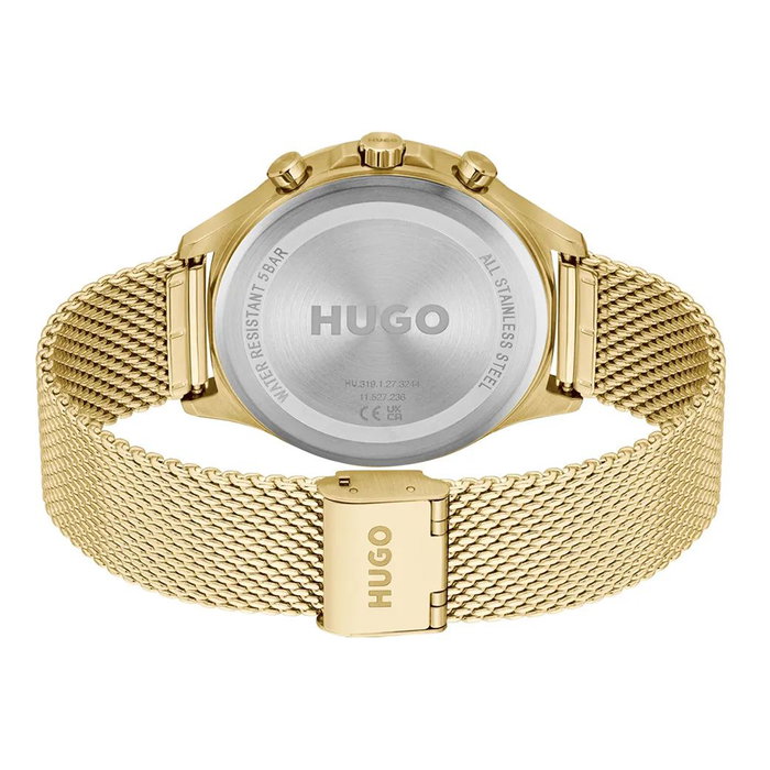 HUGO BOSS Montre 1530410 Dorée avec Cadran Bleu