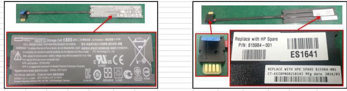 HP Enhanced Megacell BBWC Module de batterie 12W 7.2V