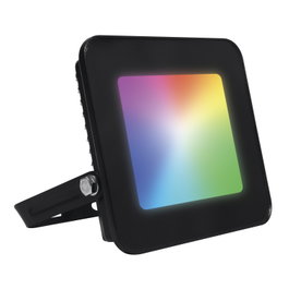 Muvit Projecteur LED Intelligent WiFi Extérieur BT Mesh Compatible Alexa