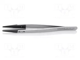 KNIPEX Pince à épiler droite avec bec arrondi ESD