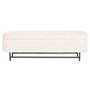 Home ESPRIT Banquette et coffre Blanc Noir Polyester Acier 145 x 45 x 45 cm