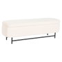 Home ESPRIT Banquette et coffre Blanc Noir Polyester Acier 145 x 45 x 45 cm