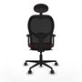 Piqueras y Crespo Chaise de Bureau avec Appui-tête Jorquera 2D036N1 Bordeaux