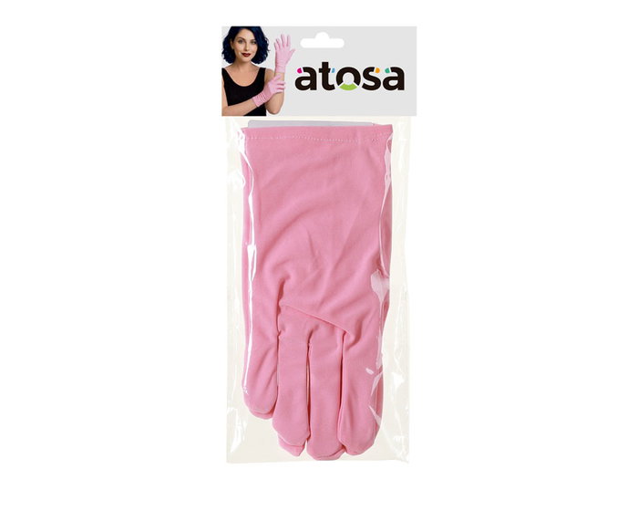 Atosa Gants Roses de 22 cm pour Déguisement de Princesse ou Fête
