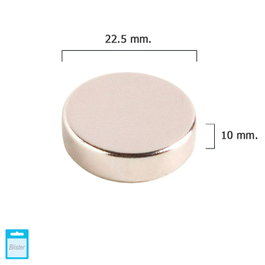 WOLFPACK LINEA PROFESIONAL Aimant néodyme rond 22,5 x 10 mm