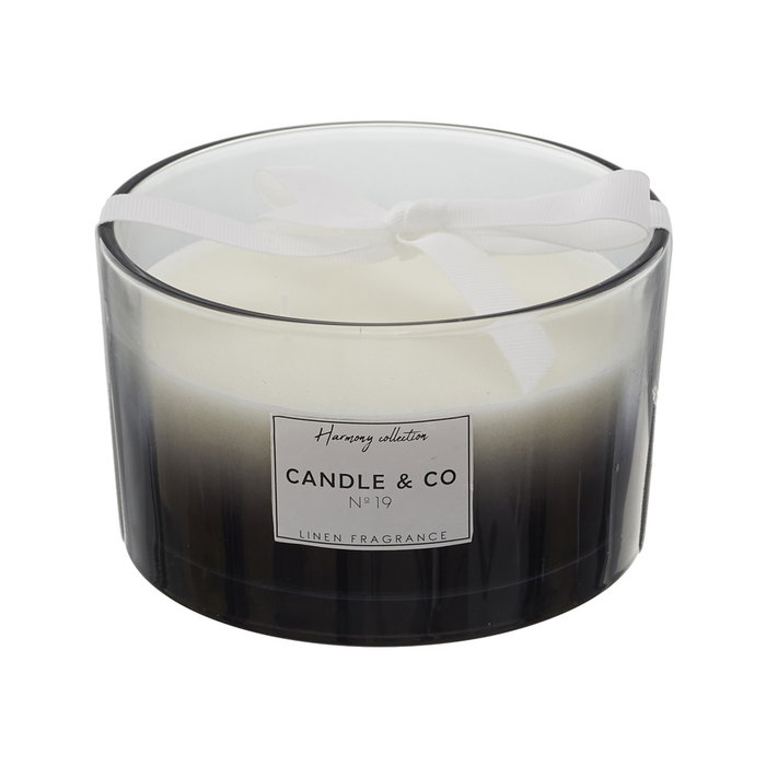 Home Deco Factory Bougie Parfumée à 3 Mèches Lino Frais Home Deco Factory Bougie Parfumée à 3 Mèches Lino Frais