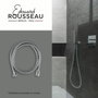 Edouard Rousseau Flexible de douche 1,5 m inox chromé avec écrous anti-torsion et réducteur de débit