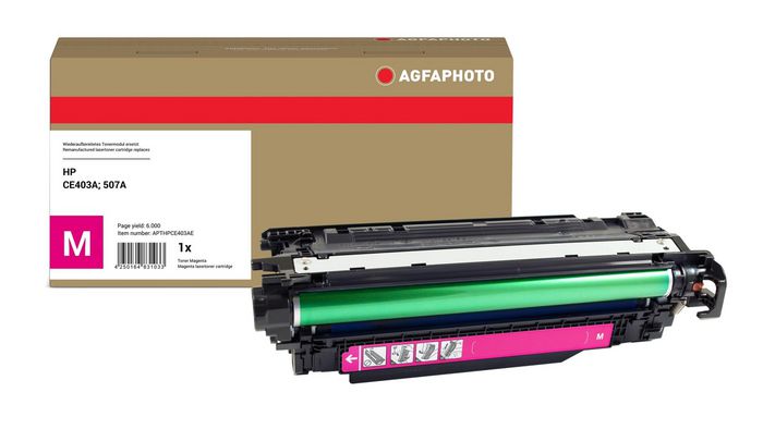 AgfaPhoto Cartouche de toner Magenta CE403A, 6 000 pages AgfaPhoto Cartouche de toner Magenta CE403A, 6 000 pages