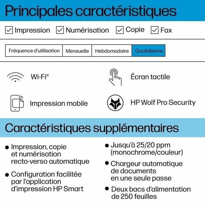 HP OfficeJet Pro 9135e Tout-en-un Couleur Recto Verso