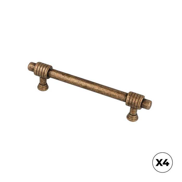 Rei Poignée de meuble type anse modèle 180m, finition or vieilli, 96 mm, lot de 4 pcs Rei Poignée de meuble type anse modèle 180m, finition or vieilli, 96 mm, lot de 4 pcs