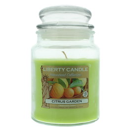 Liberty Candle Bougie parfumée Citrus Garden, Collection Homestead, 510 g