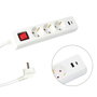 WOLFPACK LINEA PROFESIONAL Base multiple avec 3 prises Schucko et 2 ports USB (A/C)