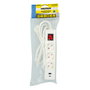 WOLFPACK LINEA PROFESIONAL Base multiple avec 3 prises Schucko et 2 ports USB (A/C)