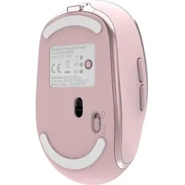 Yenkee Souris sans fil rechargeable YMS 2085PK, Bluetooth et 2.4G, 2400 DPI, autonomie 90h, ergonomique, couleur PK