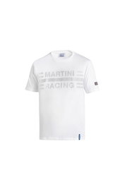 Sparco T-shirt Martini-R Logo Blanche Taille XS