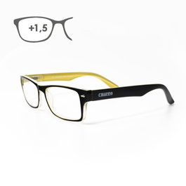 EL CHARRO Lunettes de lecture Kansas Noir / Jaune +1,5